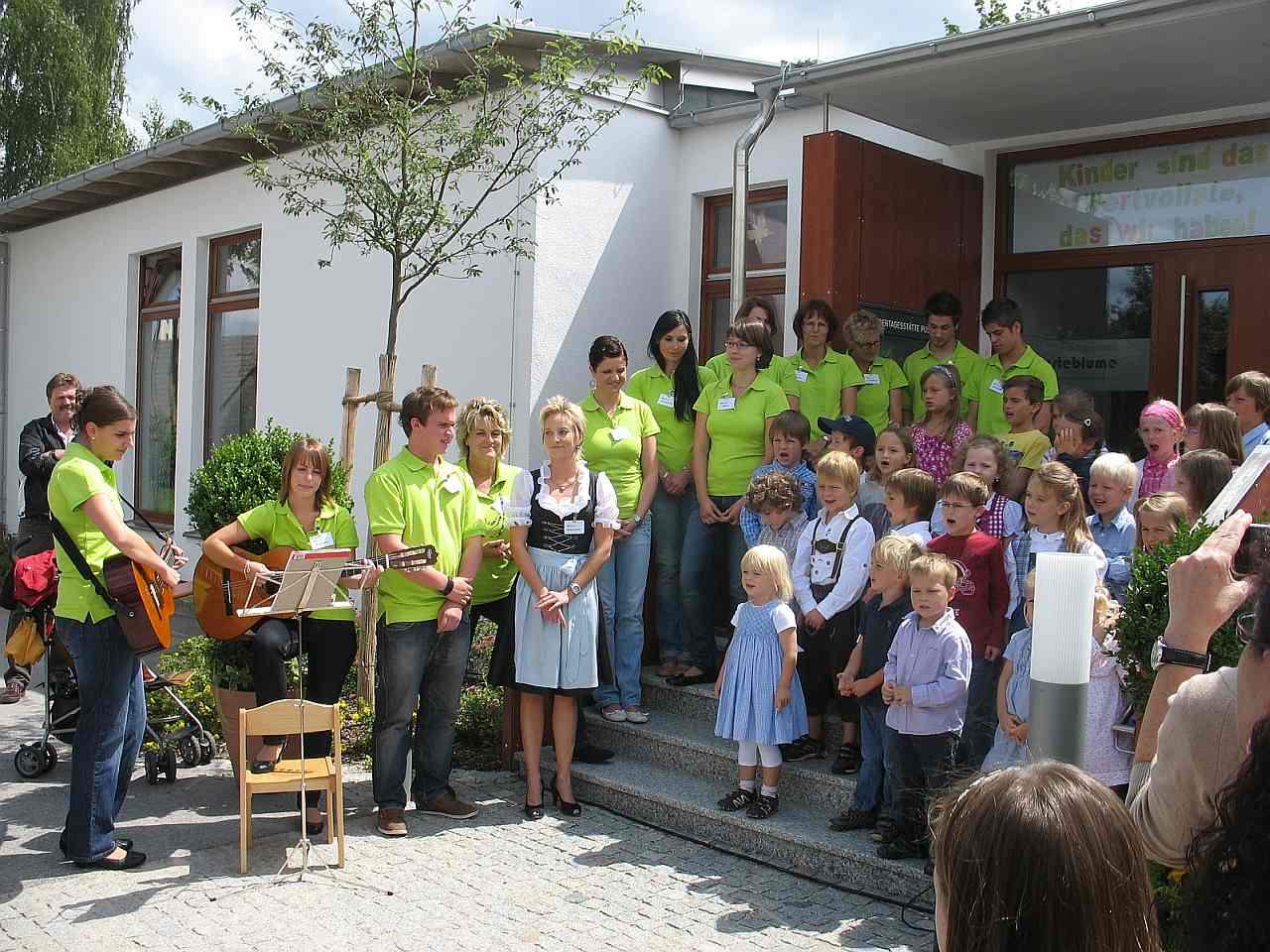 Auftritt der Kindergartenkinder beim Tag der offenen Tür
