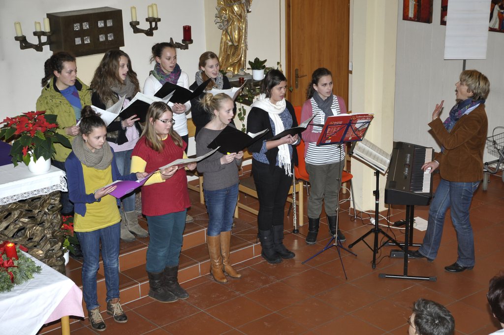 Der Chor bei der Aufführung