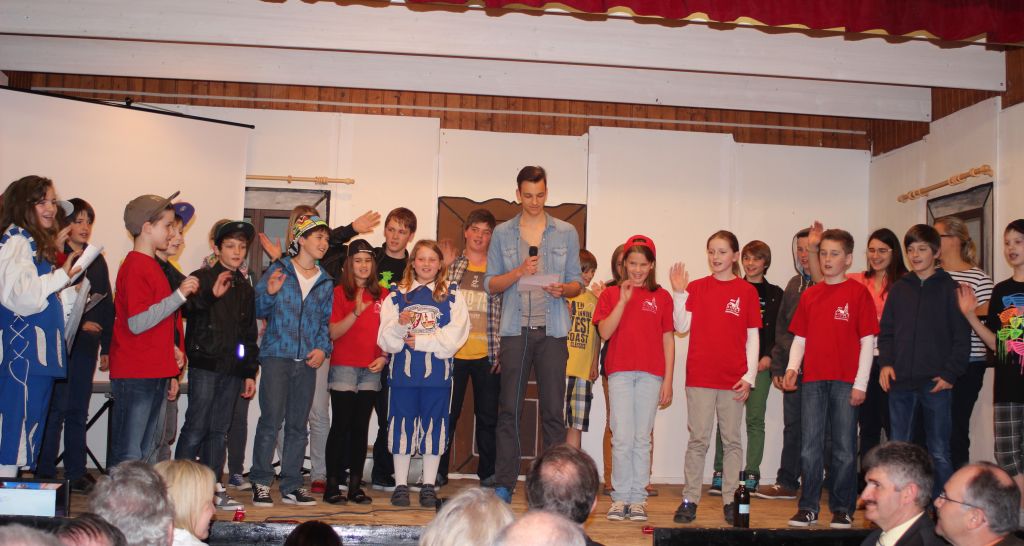 Die Oberschneidinger Minis rappten die Bühne heiß!