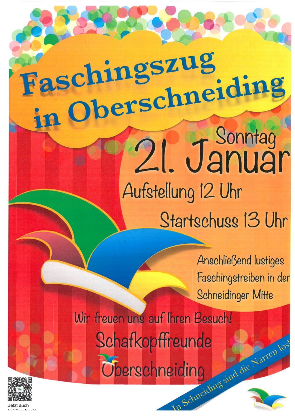 2018 01 19 Plakat Faschingsumzug